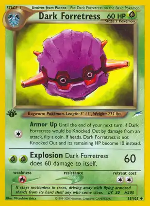 Dark Forretress 35/105 Neo Destiny 1st Edition