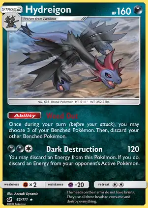Hydreigon 62/111 Crimson Invasion