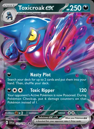 Toxicroak ex 131/198 Scarlet & Violet