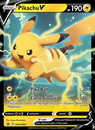 Pikachu V SWSH063 Sword & Shield Promos