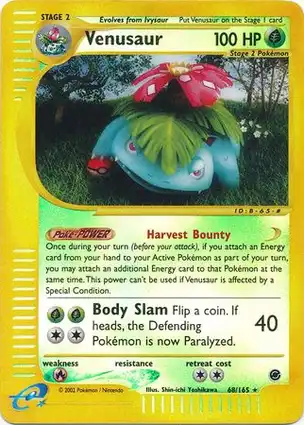 Venusaur 68/165 Expedition Base Set