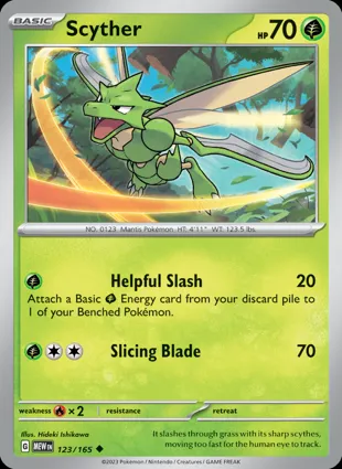 Scyther 123/165 Scarlet & Violet 151