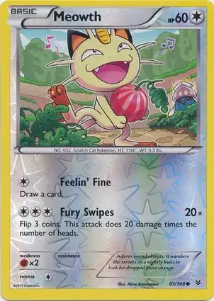 Meowth 67/108 Roaring Skies
