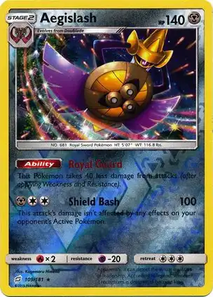 Aegislash 109/181 Team Up