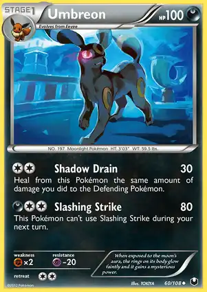 Umbreon 60/108 Dark Explorers
