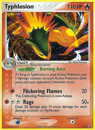 Typhlosion 034 EX Nintendo Promos