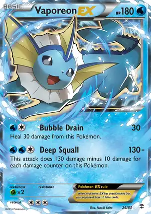 Vaporeon-EX 24/83 Generations