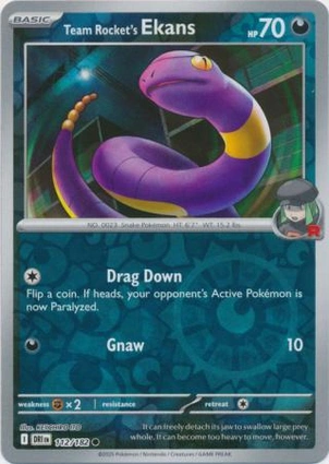 Team Rocket's Ekans 112/182 Destined Rivals