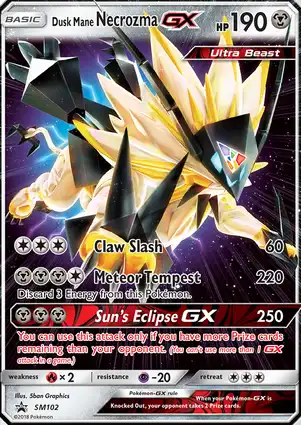 Dusk Mane Necrozma GX SM102 Sun & Moon Promos