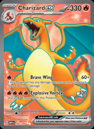 Charizard ex 183/165 Scarlet & Violet 151