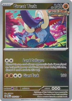 Great Tusk 055/131 Prismatic Evolutions
