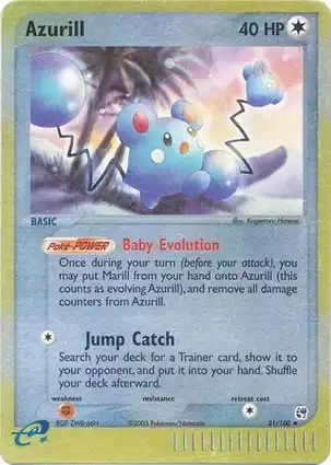Azurill 31/100 EX Sandstorm