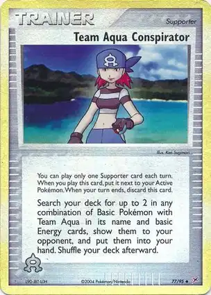 Team Aqua Conspirator 77/95 EX Team Magma vs Team Aqua