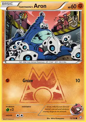 Team Magma's Aron 12/34 Double Crisis
