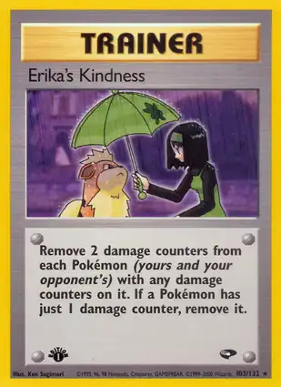 Erika's Kindness 103/132 Gym Challenge 1st Edition