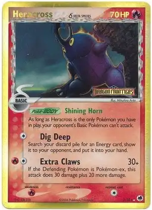 Heracross 3/101 EX Dragon Frontiers
