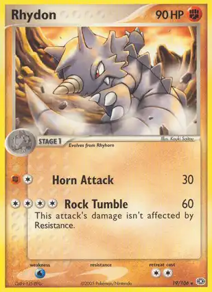 Rhydon 19/106 EX Emerald