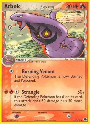 Arbok 13/101 EX Dragon Frontiers