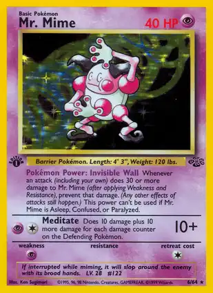 Mr. Mime 6/64 Jungle 1st Edition