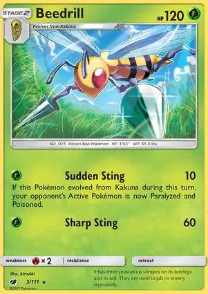 Beedrill 3/111 Crimson Invasion