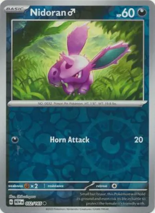 Nidoran ♂ 032/165 Scarlet & Violet 151