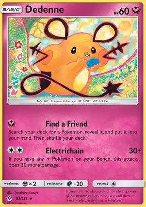 Dedenne 88/131 Forbidden Light
