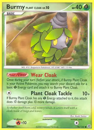 Burmy Plant Cloak 78/132 Secret Wonders