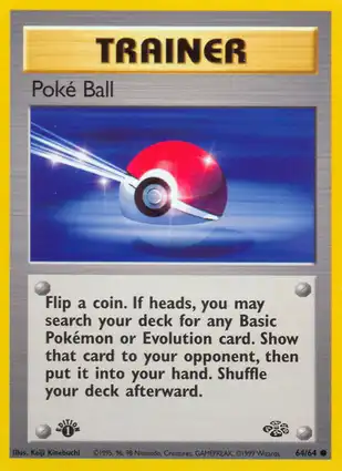 Poké Ball 64/64 Jungle 1st Edition