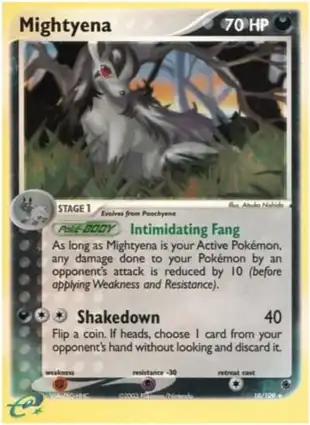 Mightyena 10/109 EX Ruby & Sapphire