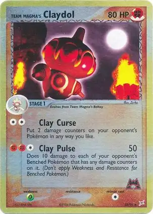 Team Magma's Claydol 33/95 EX Team Magma vs Team Aqua