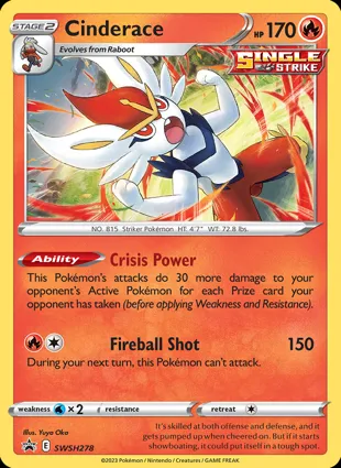Cinderace SWSH278 Sword & Shield Promos