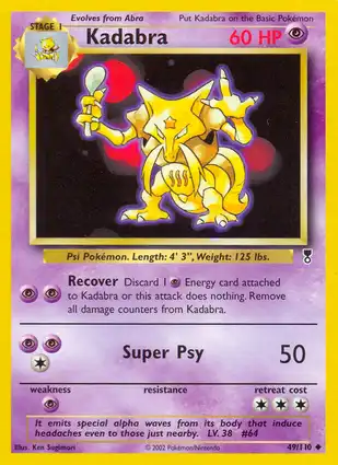 Kadabra 49/110 Legendary Collection