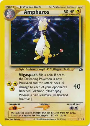 Ampharos 1/111 Neo Genesis