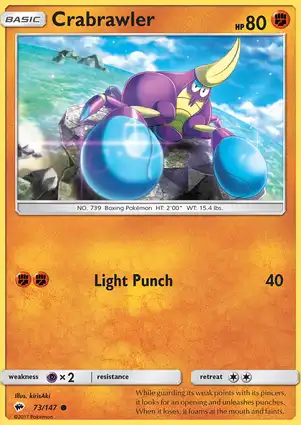 Crabrawler 73/147 Burning Shadows
