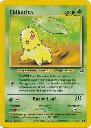 Chikorita 54/111 Neo Genesis