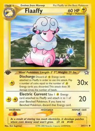 Flaaffy 34/111 Neo Genesis 1st Edition