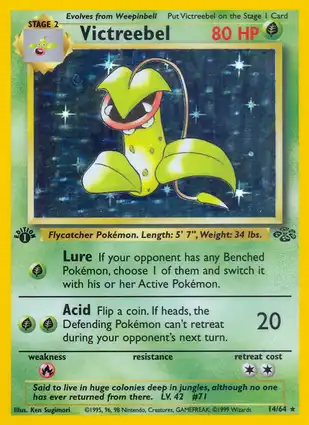Victreebel 14/64 Jungle 1st Edition