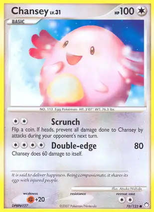 Chansey 76/123 Mysterious Treasures