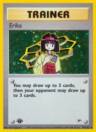 Erika 16/132 Gym Heroes 1st Edition