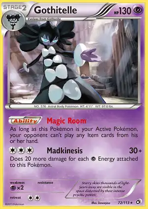 Gothitelle 72/113 Legendary Treasures