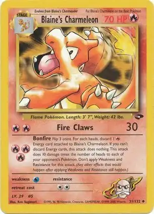 Blaine's Charmeleon 31/132 Gym Challenge
