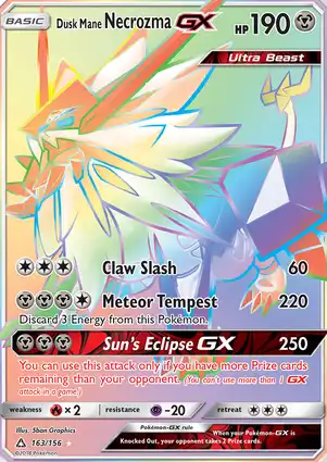 Dusk Mane Necrozma-GX 163/156 Ultra Prism