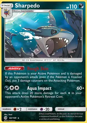 Sharpedo 82/149 Sun & Moon