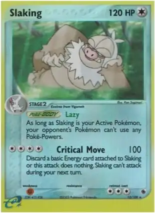 Slaking 12/109 EX Ruby & Sapphire