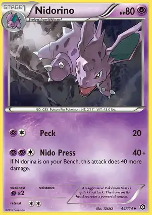 Nidorino 44/114 Steam Siege