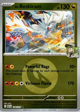 N's Reshiram 154/217 Ascended Heroes