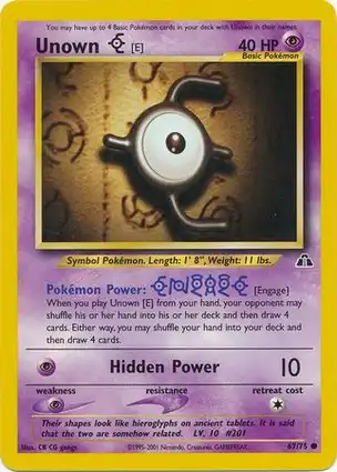 Unown [E] 67/75 Neo Discovery