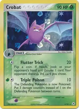 Crobat 3/101 EX Hidden Legends