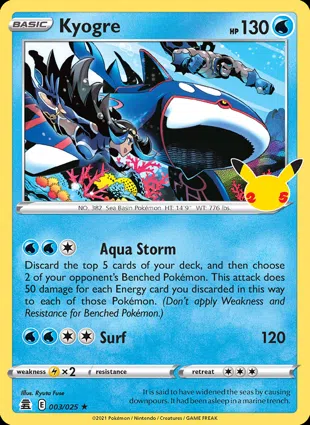 Kyogre 003/025 Celebrations