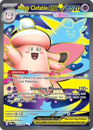 Mega Clefable ex 103/088 Perfect Order
